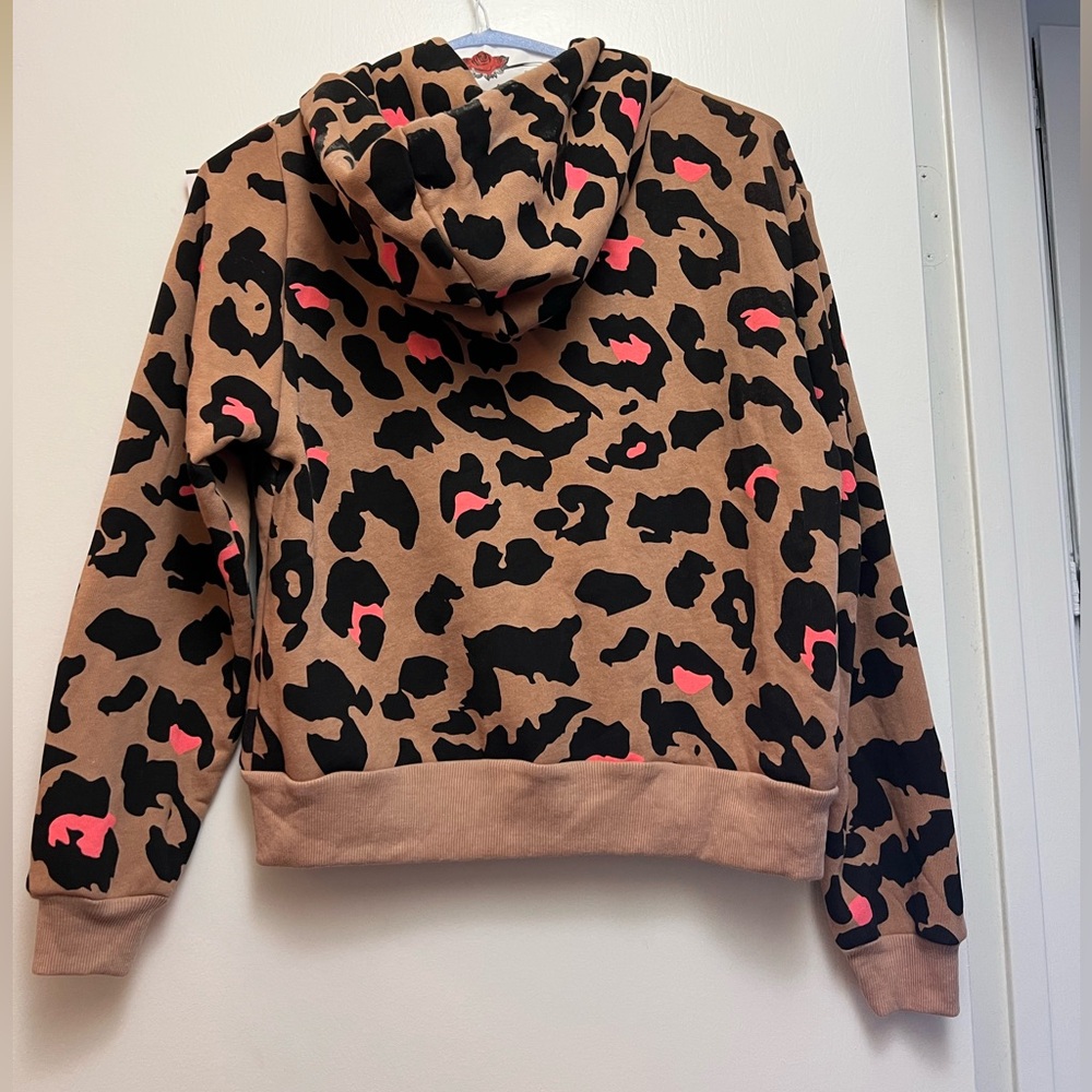 🆕 🐆 Wildfox 🐆 Leopard Print Women's Zip up hoodie - Picture 5 of 8